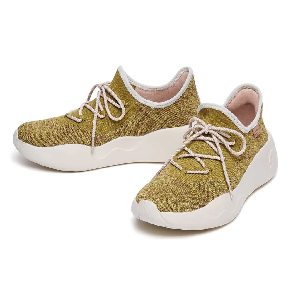UIN Men's Sneakers Lightweight Casual Comfortable Athletic Shoes (Dijon Moss)